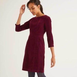Boden Ruby Ring Coraline Corduroy Midi Dress, 10
